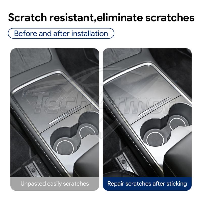 Car Interior TPU Protector Anti-scratch Film For Tesla Model 3/Y - Protective Transparent Anti-tear Stickers Accessories