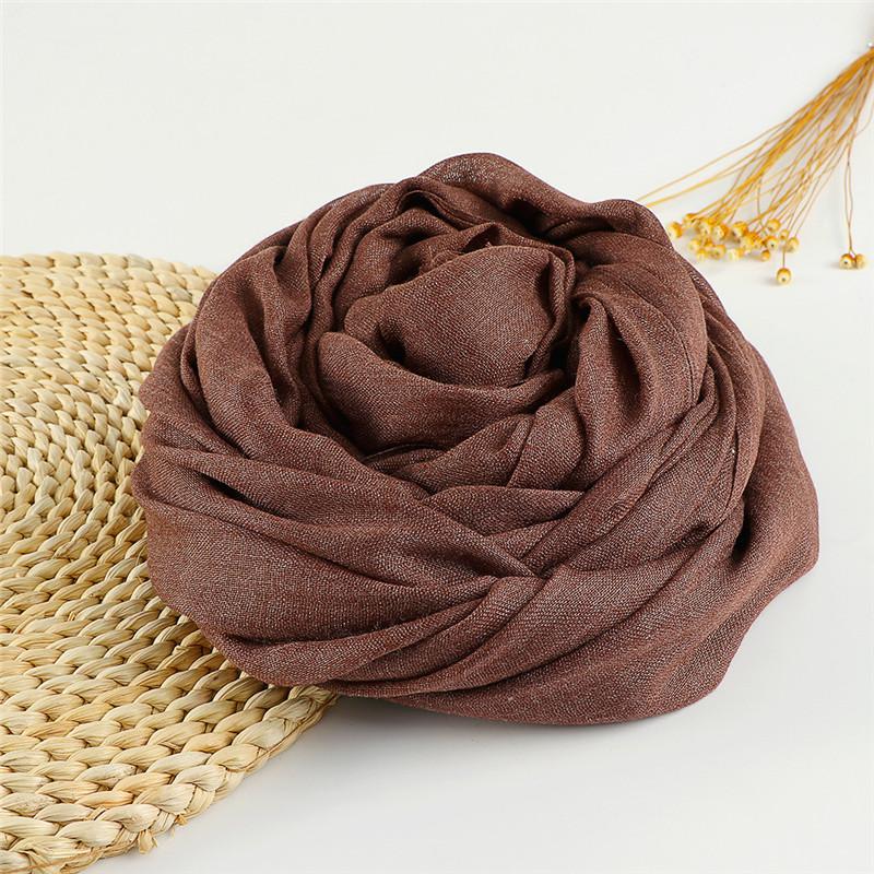 37 Color Plain Big Size Fringe Cotton Viscose Scarf Lady Warme Soft Shawls And Wraps Pashmina Stole Female Kerchief Muslim Hijab