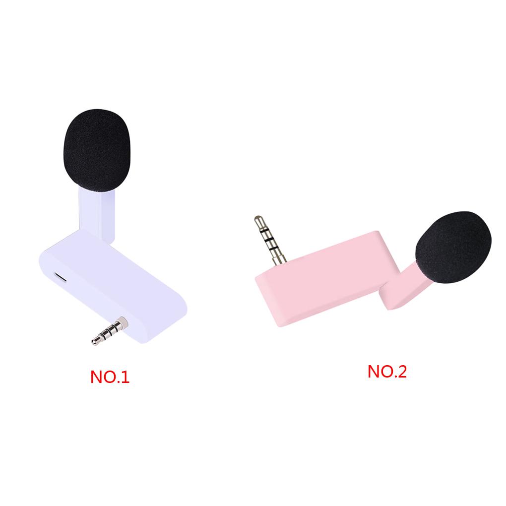 Rotation 3.5mm Interface Portable Microphone Phone Mini External Mic