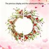 Artificial Heart Berries Wreath For Valentines's Day Decoration Decorative Garland Wedding Window Table Centerpieces