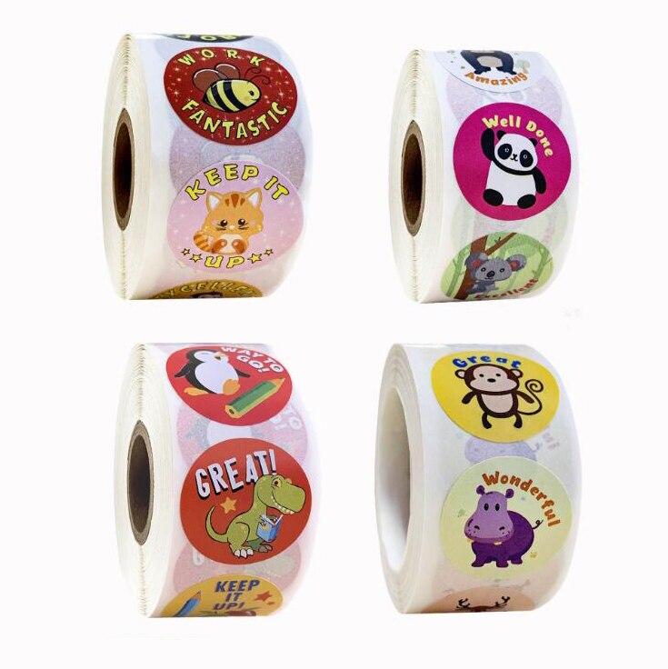 500pcs Reward Stickers Encouragement Sticker Roll for Kids Motivational Stic`XG 500pcs Reward Stickers Encouragement Sticker Roll for Kids Motivational Stic`XG