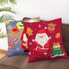 Limited Christmas Cartoon Cute Santa Claus Pillow Cover Cross-Border Christmas Tree Cushion