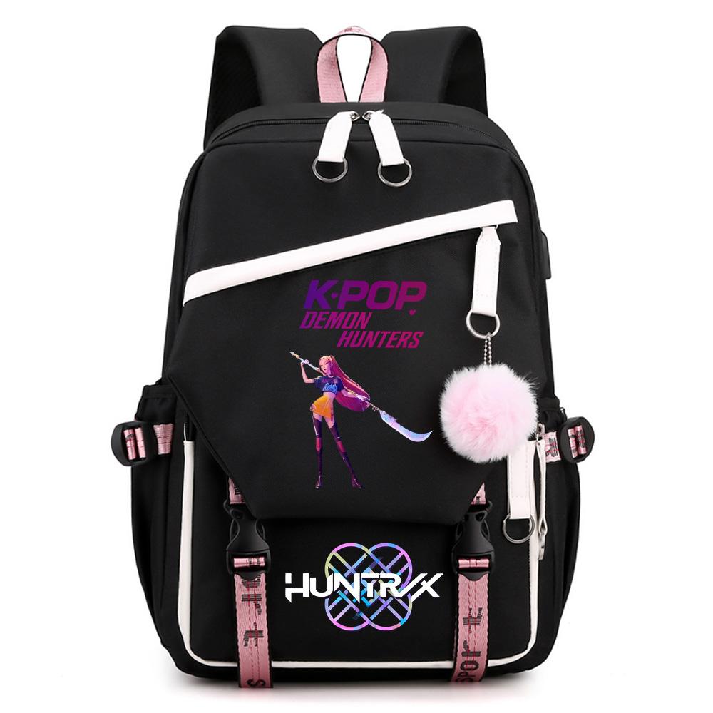 Anime Kpop Demon Hunters Printed Large Capacity Backpack for Teenger Student Girl Boy Schoolbag Bookbag Kid Gift Women Waterproof Travel Bag Mochila