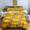 Yellow Concentric Circles. Bedding Duvet Cover Sets Duvet Covers Pillowcases Gifts (1 * Duvet Cover 2 * Pillowcases, Without Duvet Insert)