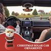 Solar Santa Claus Shaking Toy Car Dashboard Dancing Figure Toy Brown Creative Car Bobbleheads Decorative Ornament