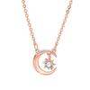 Korean Version of Unicorn Star and Moon Guarding Pendant Light Luxury Star and Moon Niche Design Sense Star and Moon Legend Collarbone Chain