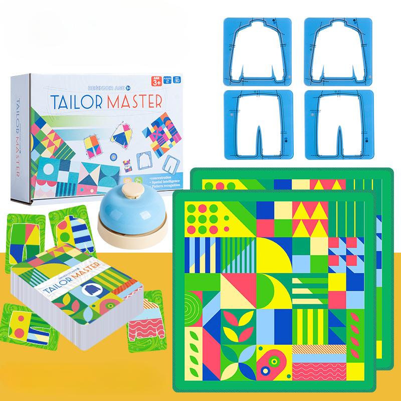 Fashnics Tailor Master Battle Game Kids Toys Color Shape Matching Logical Thinking Board Games Interactive Montessori Educational Toys