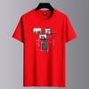Camiseta de Algodón de Verano para Hombre 2025: Top de Manga Corta, Holgado, Casual y a la Moda