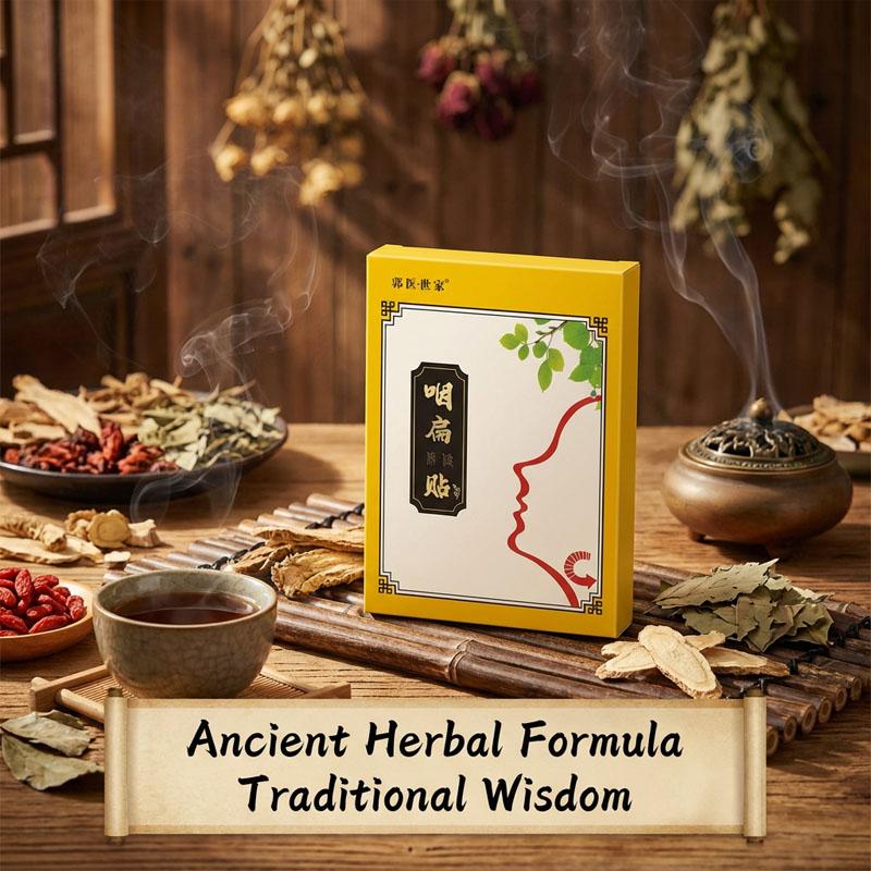 

Overnight Throat Relief Sticker - Breathable Sleep Patch for Dry Throat Comfort