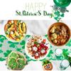 St. Patrick's Day Table Runner Tablecloth Irish Clover Embroidered Tablecloth Topper Dresser Scarf