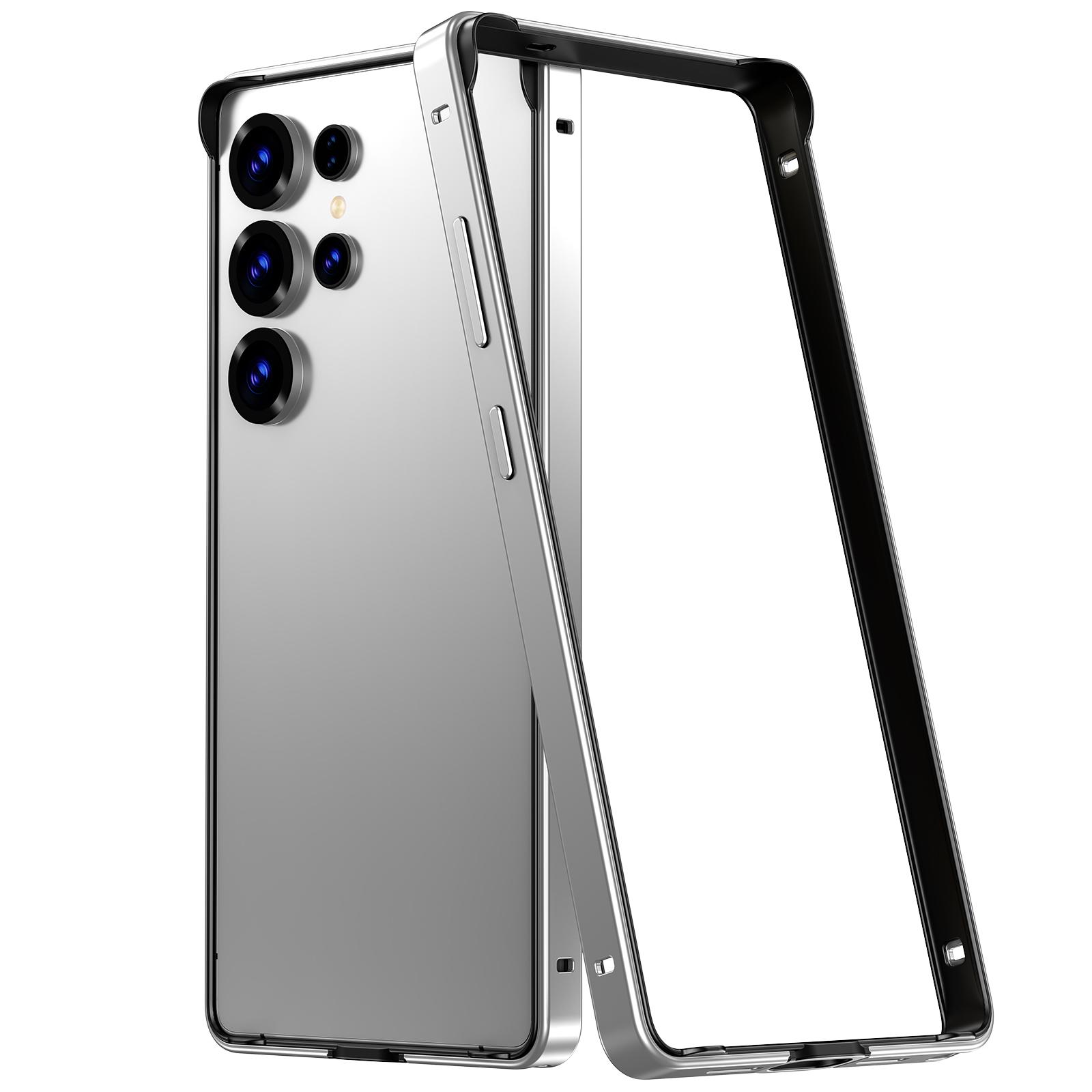 

Металевий бамперний чохол Титановий сірий для Samsung Galaxy S26 Ultra S25 Plus S25Ultra S25 S24 S24Plus Захисна рамка для телефону Аксесуари For Samsung Galaxy S25 срібний