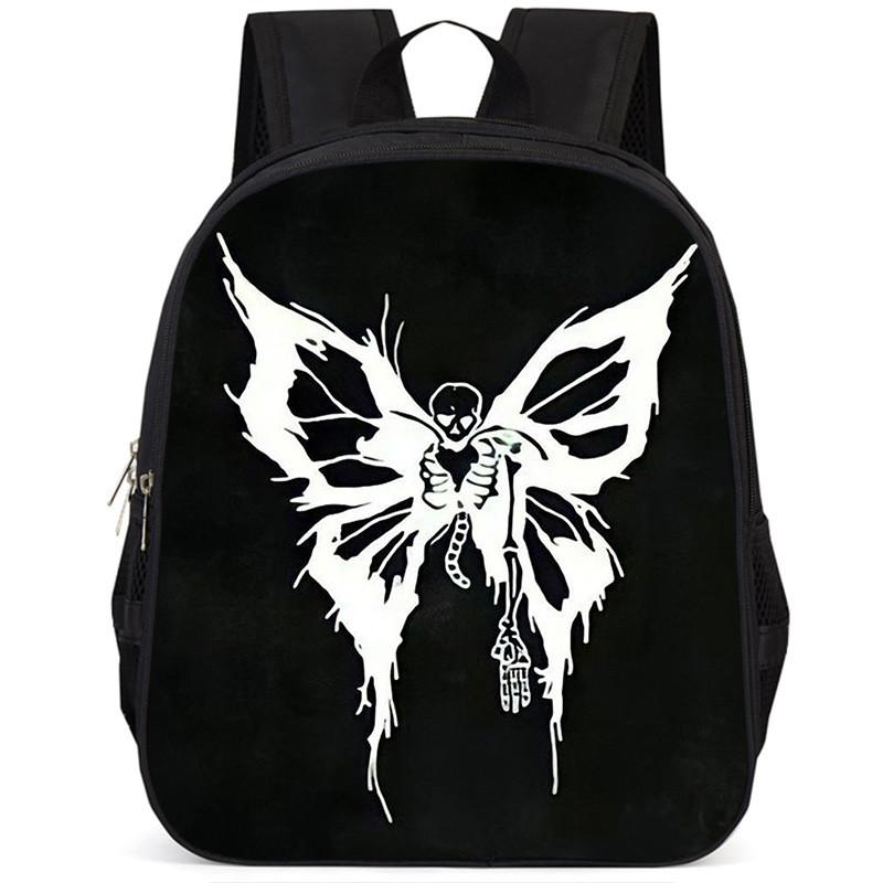 Large Capacity 15 Inch Lightweight Butterfly School Backpack For Kids Oxford Fabric