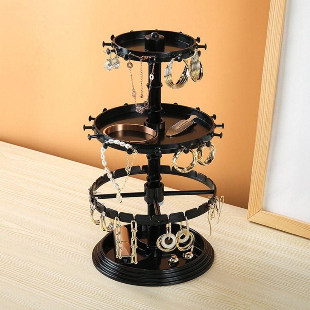 Plastic Jewelry Earring Holder 4 Layers Bracelet Holder Fashion Hair Ring Rack  Wedding
