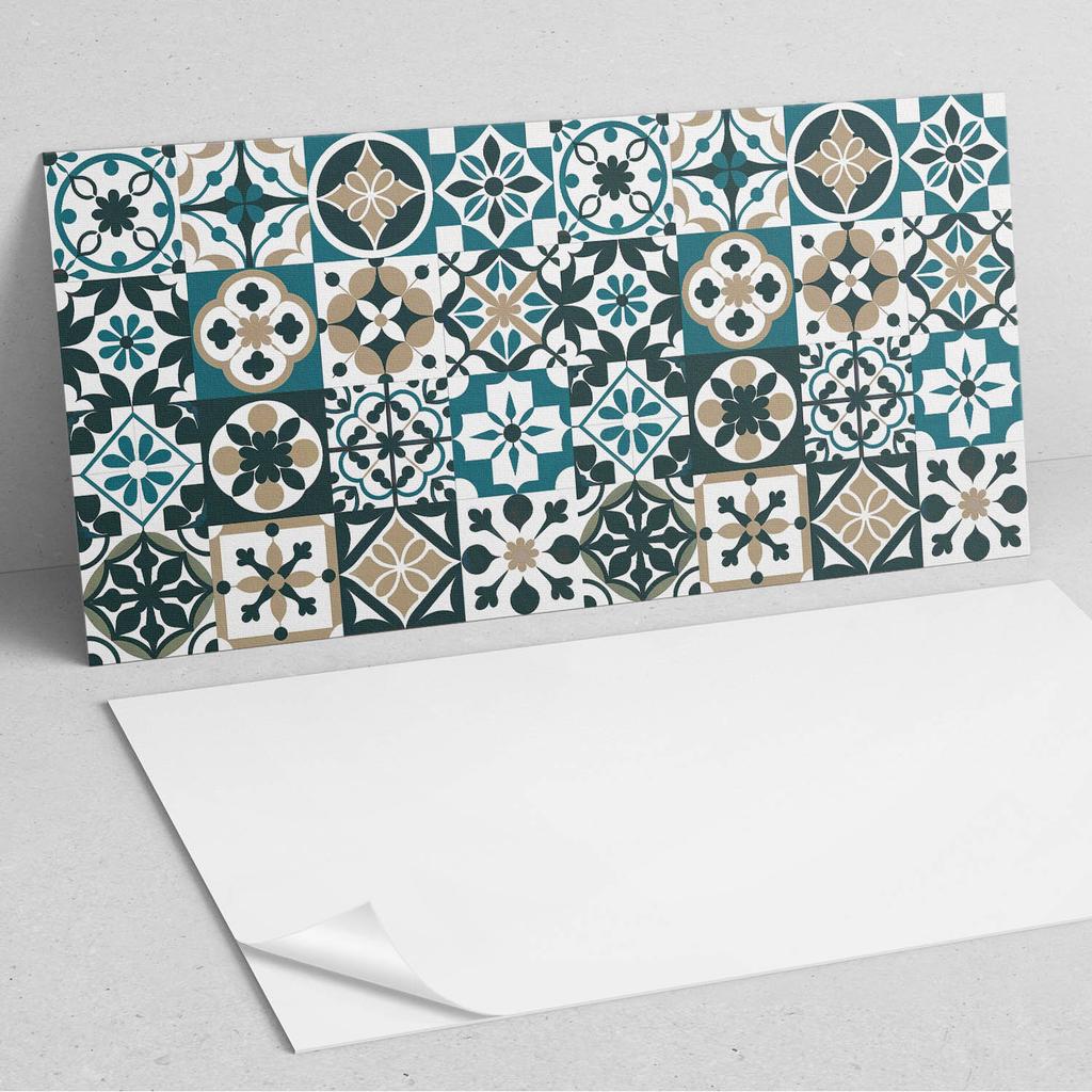 Self-adhesive Vinyl Panel With Print 120x60 cm Tiled Patterns in Layout