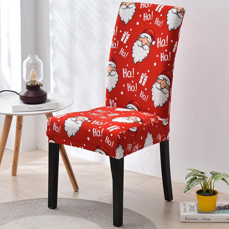 

Рождественский чехол для обеденного стула, эластичный чехол для сиденья, чехлы для стульев для гостиной, кухни, офиса, отеля, банкета, церемонии, вечеринки Universal