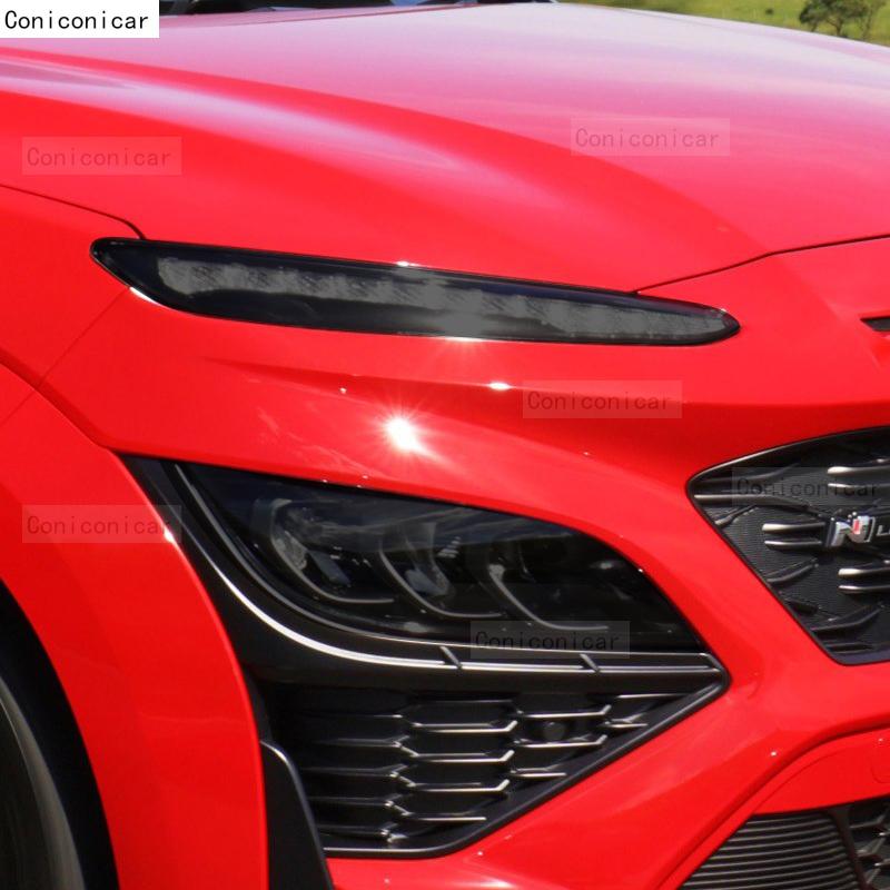 Für HYUNDAI KONA 2021 2022 Auto Scheinwerfer Schwarz TPU Schutzfolie Frontlicht Tönung Farbwechsel Aufkleber Zubehör