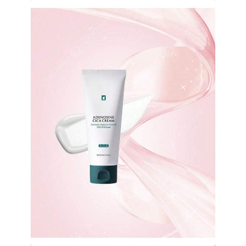 Tosowoong Adenosine Cica Cream 100ml | Ultra-High 520,000ppm Centella Asiatica Concentrate, Reduces Redness & Soothes Both Oily And Dry Skin