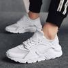 Men Women Running Trainer Sneakers Gym Sports Lightweight Walking Shoes (White, EU35-47) 