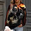 Printed Long Sleeved Winter Women's Drawstring Hoodie Autumn Casual Pullover Trend Sportswear Loose Clothes Fashion Hooded Top