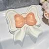 Creative Bow Soap Box Drain Cute Storage Rack Bathroom Sink No Water Collection Ceramic Dish Holder Holder