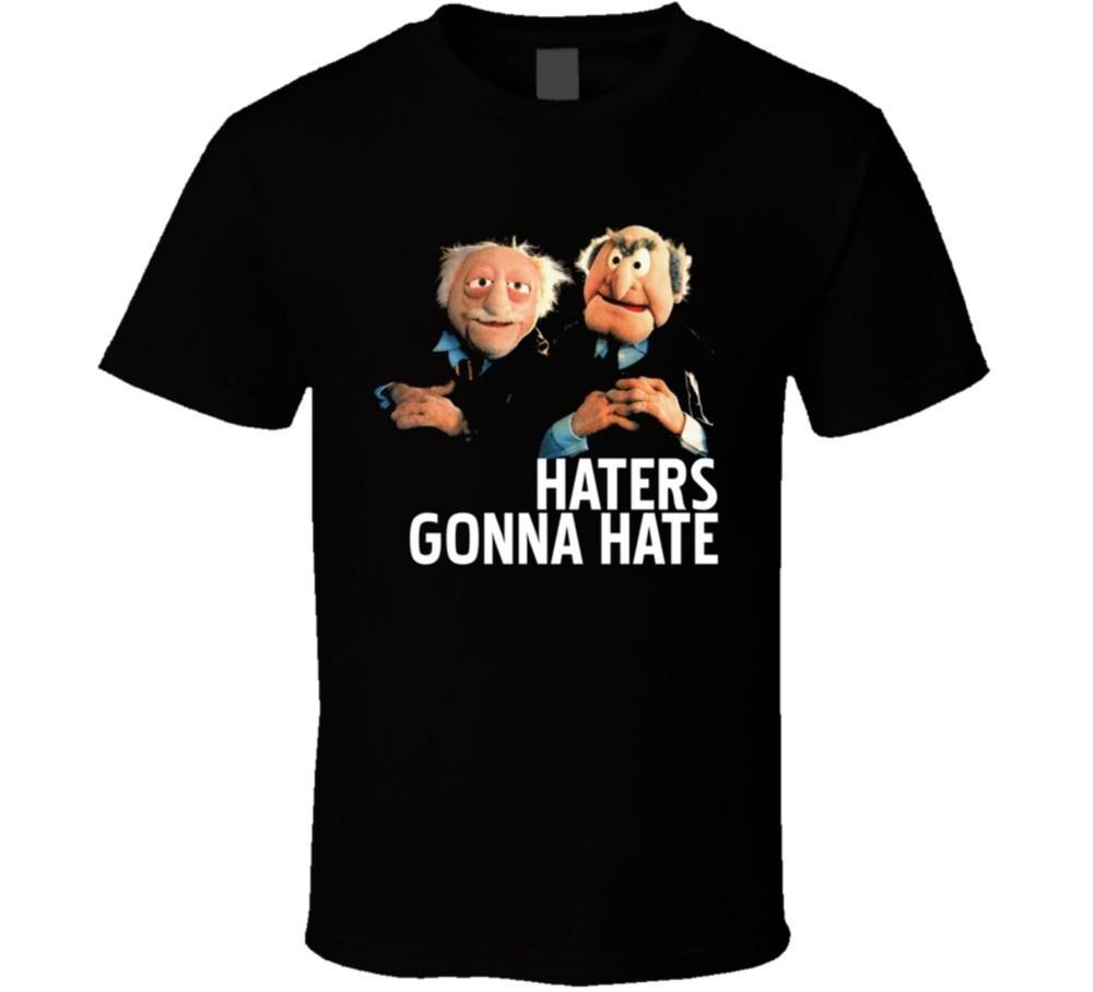 

Statler And Waldorf Puppets Funny Haters Gonna Hate T shirt 2XL