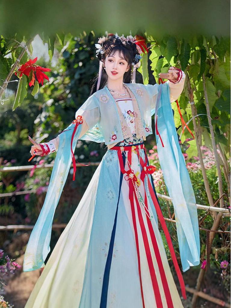 Thirteen Wonderful Words: Eternal Night Yu Shuxin Hanfu Cosplay Women's Daily Set