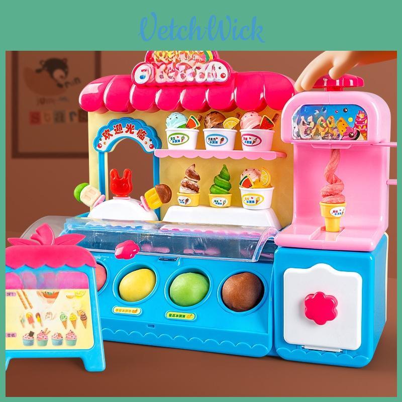 Childrens Diy Ice Cream Maker With Battery Power For Creative Play And Educational Fun