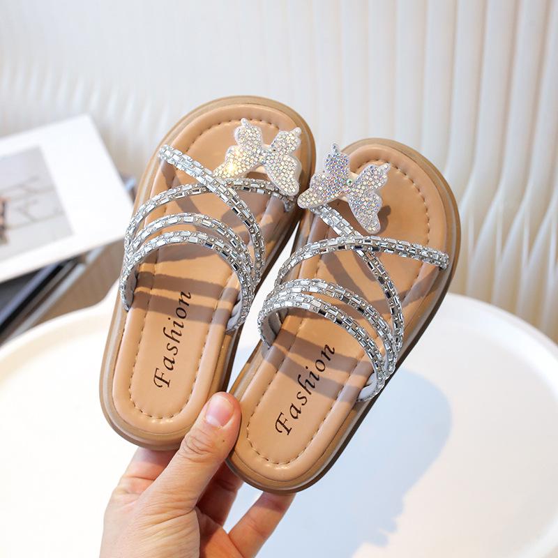 Girls' Non-slip Fashion Sandals: Summer Soft Sole Comfortable Slippers for Medium To Large Children - Baby Princess Shoes