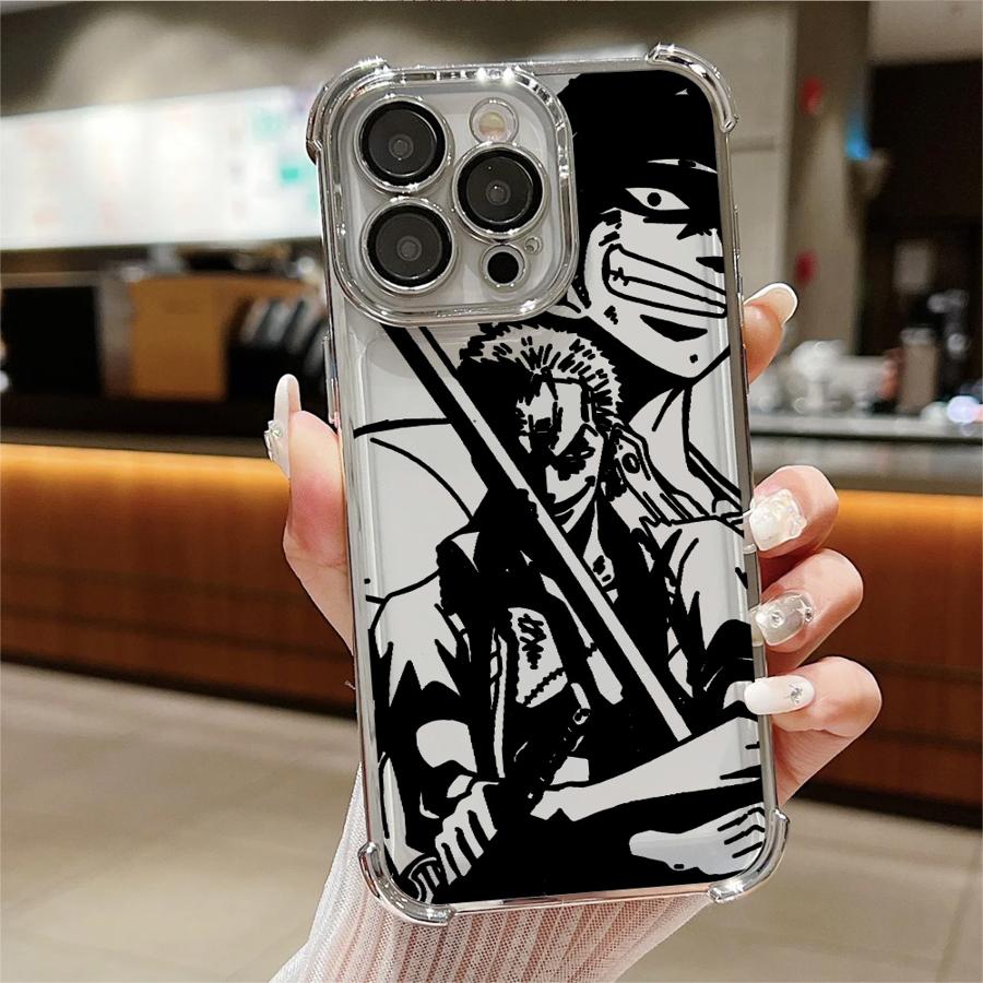 Anime Ones Pieces Case for iPhone 16 15 16Plus XS MAX 13 15Pro Max 11Pro XR 12 14 Pro 11 Clear Cover