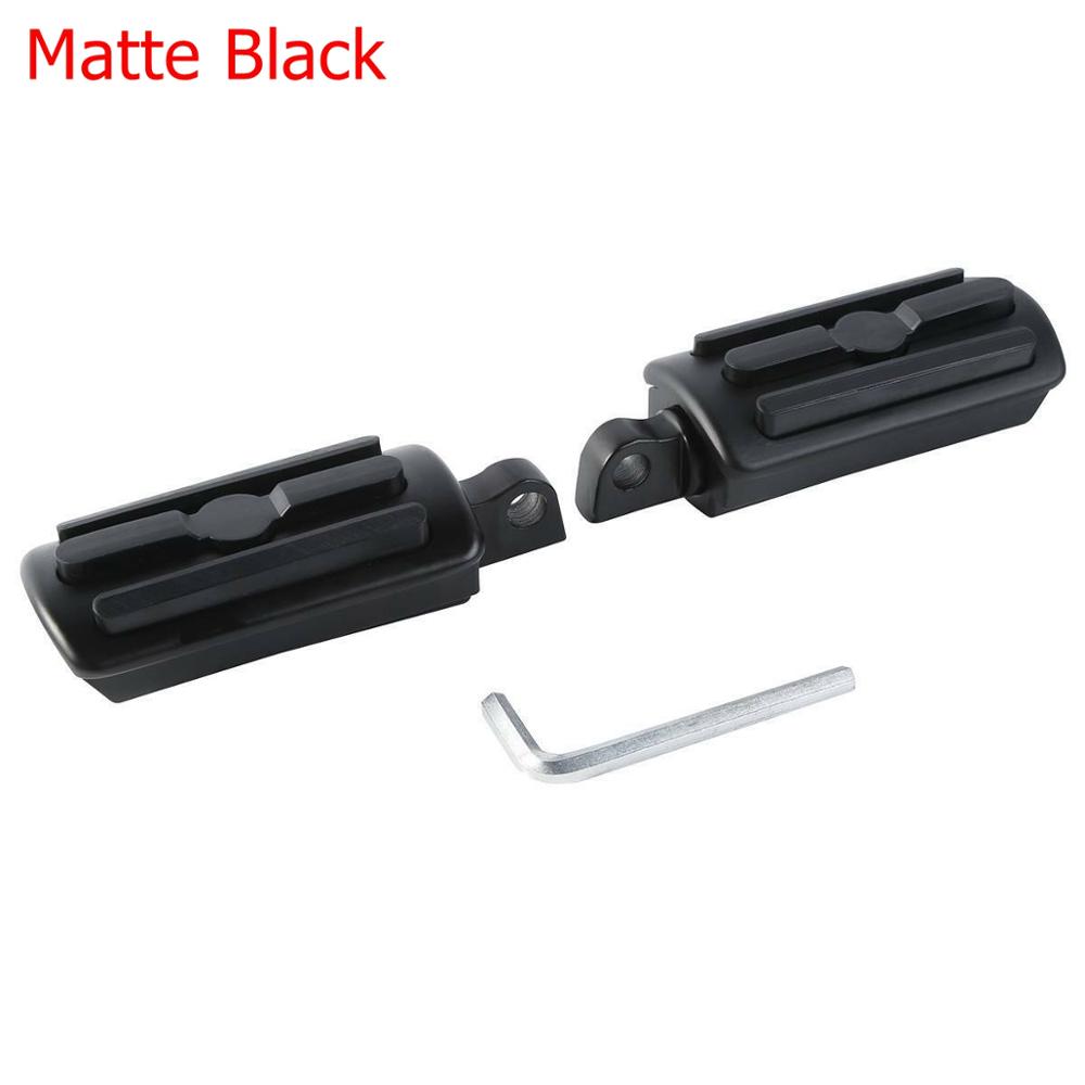 Motorcycle 10mm Mount Foot Rest Pegs For Harley Softail Dyna Glide Fat Boy Road King Sportster XL 883 1200