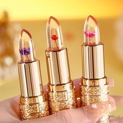 Barvu měnící rtěnky Non Cup Stick květinový make-up pro ženy Voděodolná dlouhotrvající kosmetika matná rtěnka