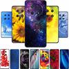 For Huawei Nova 14i Case Nova14i Fashion Flowers Black Silicone Soft Phone Case For Huawei Nova 13i Y91 12i Back Cover Case Capa