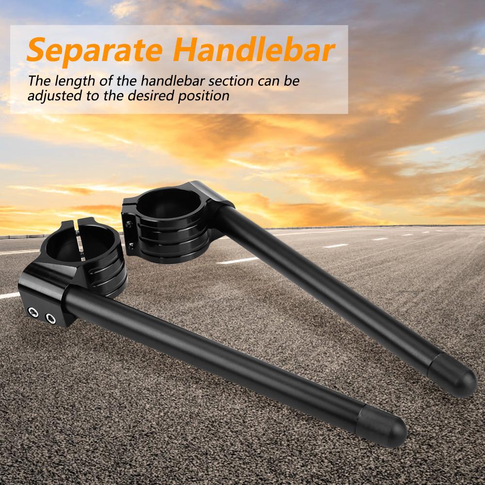 Universal Handlebar Fork Clip Ons Clipon Billet Separate Handle Bar Racer Motorcycle Dia 31mm