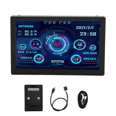 5in Bilgisayar Sıcaklık Monitörü IPS USB Mini Ekran PC Sensör Paneli Dinamik Ekran Monitör PC CPU RAM HDD Veri Monitörü