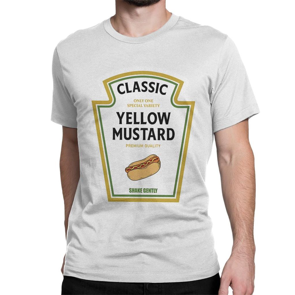 Classic BBQ Barbecue Mustard Ketchup Dipping Sauce Men Women T Shirt Awesome Tee Shirt T-Shirts 100% Cotton Graphic Clothing