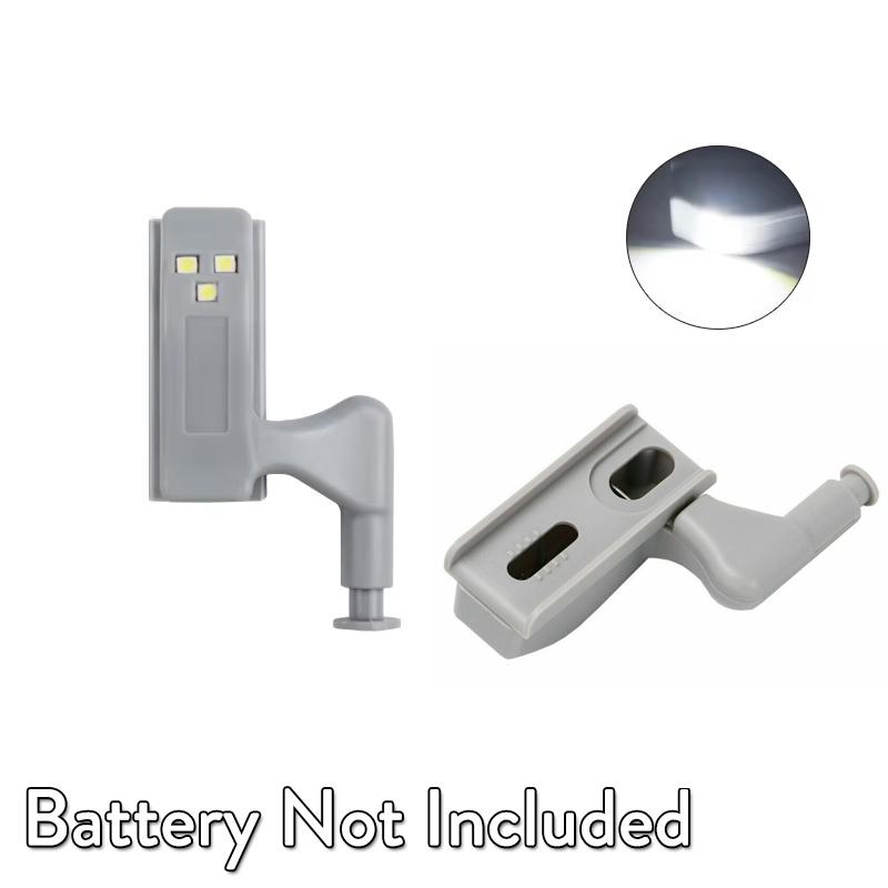 

10X Led Inner Hinge Lamp 3000k 6000k Bedroom Kitchen Closet Battery Operated Wardrobe Cupboard Light Night Lights Lamps Cabinet