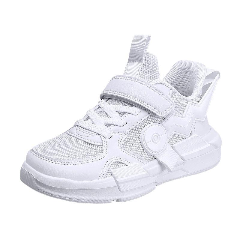 Boys Shoes Spring and Autumn Mesh Sports Shoes Medium and Large Children's Double Mesh Breathable Shoes Elementary School Children's Soft-soled Run