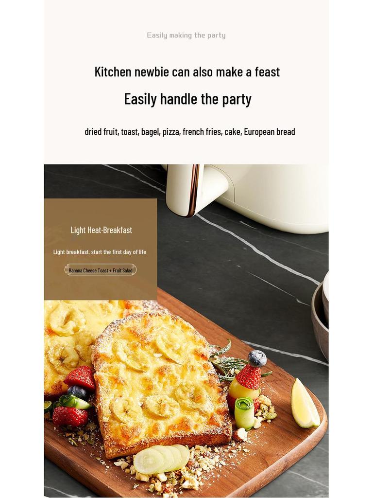 AUX 2024 Smart Visuell Multifunktionaler Ölfreier Heißluftfritteusenofen