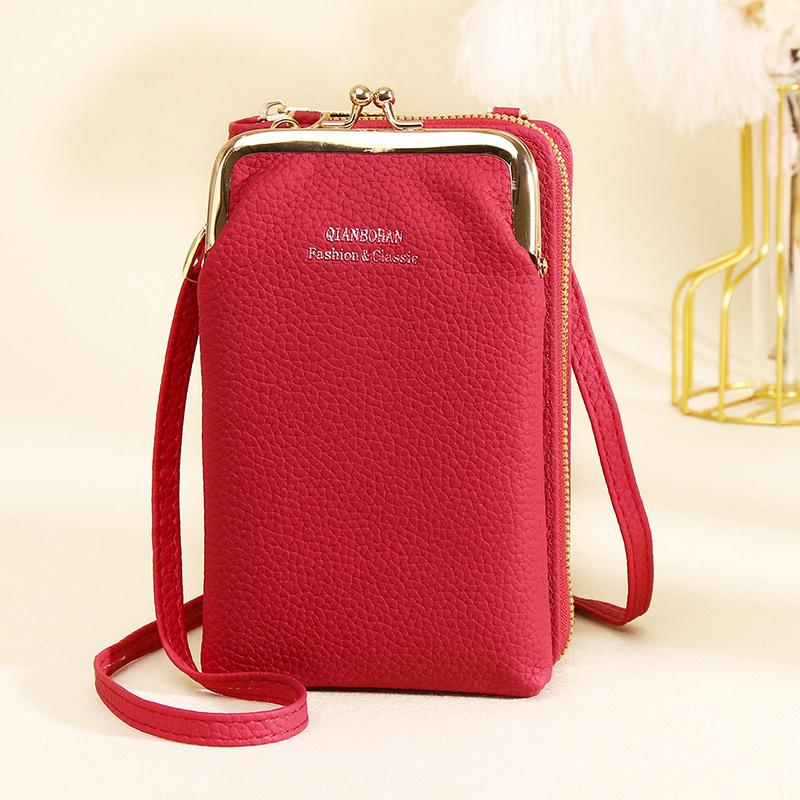 Trendy Women's Crossbody Mobile Phone Bag: Multifunctional Wallet & Coin Purse
