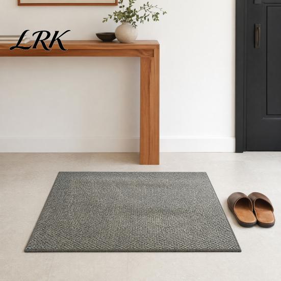 Low Maintenance Home Rug Rustic Area Rug, Simple Solid Color Living Room Anti-Slip Indoor Carpet, Japanese Zen Style for Bedroom Nursery
