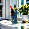 Woman Shape Wine Rack Resin Lady Figure Bottle Holder for Tabletop
