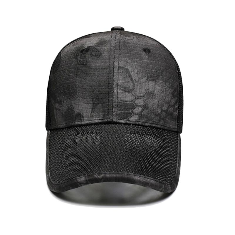 Summer Camouflage Mesh Baseball Cap Men's Breathable Sun Hat Outdoor Tactical Cap Sunscreen Cap