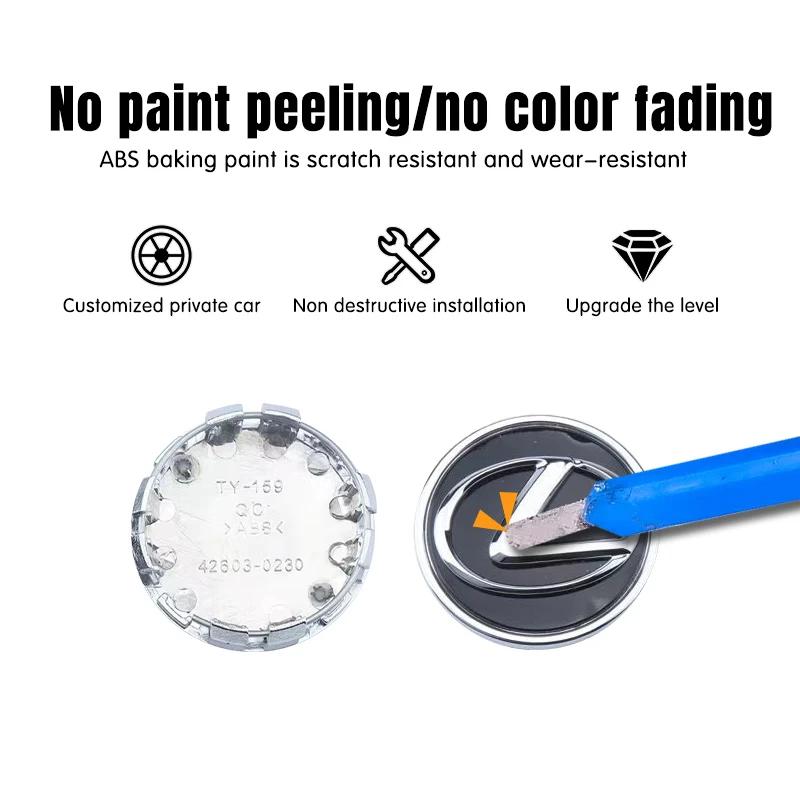 CBFBC1 4pcs 62mm Car Tyre Wheel Center Hub Cap Badge For Lexus GX470 CT200H IS300H IS200 IS250 RX350 RX GX460 NX200 GS430 GS ES RX300