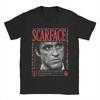 Fun 90s Classic  Movie Scarface  T-Shirts for Men Crew Neck Pure Cotton T Shirts  Short Sleeve Tees Big Size Tops