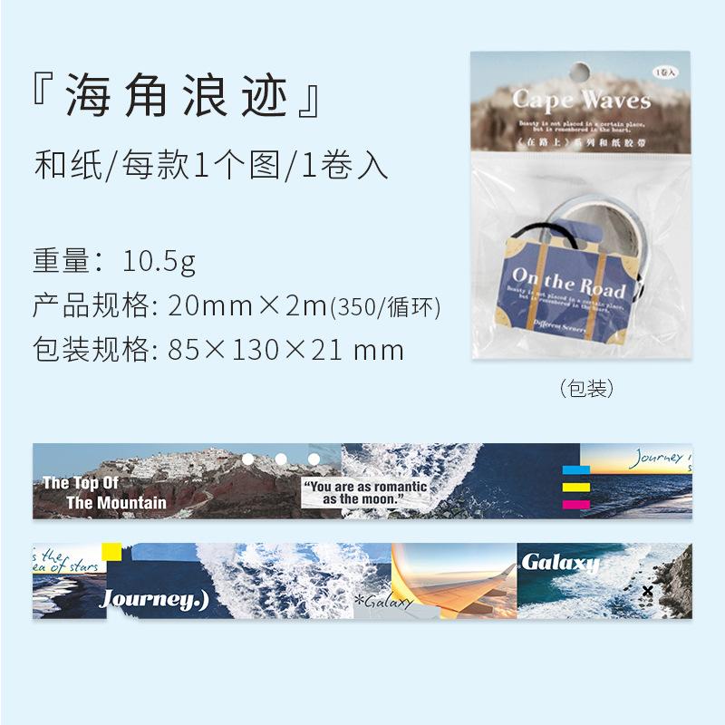 

1 Roll 2x200cm Street View European Vintage Background DIY Washi Tape Stickers For Scrapbook Journal Album Craft Supplies