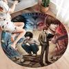 Death Note Round Area Rug Carpet Rug For Living Room Bedroom Sofa Playroom Decor Nonslip Floor Mat