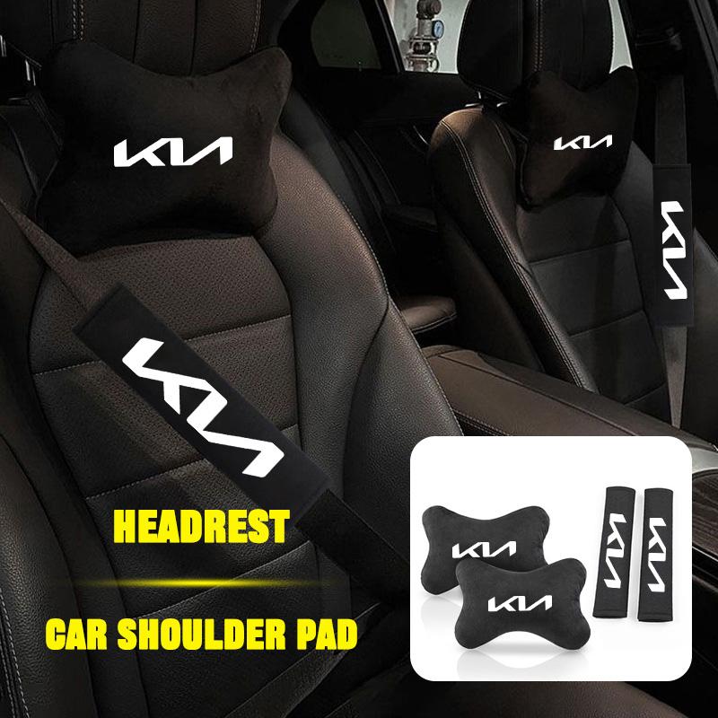 Per Copricuscino Poggiatesta Auto KIA Coprisedile Auto Cuscino Poggiatesta Collo Sportage Rio Ceed Picanto K4 K5 K9 Sorento Optima Accessori