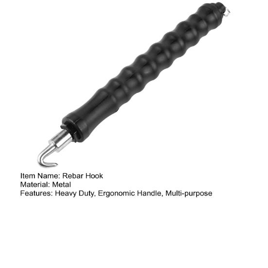 Semi-Automatic Rebar Tying Tool Wire Knotting Pliers Straight Pull Bar Binding Hook Construction Site Rebar Wire Winding Tool