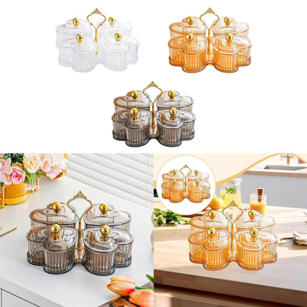 Geteilte Servierplatte Lebensmittelpräsentation Desktop-Dekor Dekorative Vorspeisenplatte Snackplatte Nuss-Servierschale für Kekse Chips Süßigkeiten