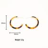 Zhao Lusi Xu Yan Maelard Caramel C-Shaped Minimalist Fashion Earrings